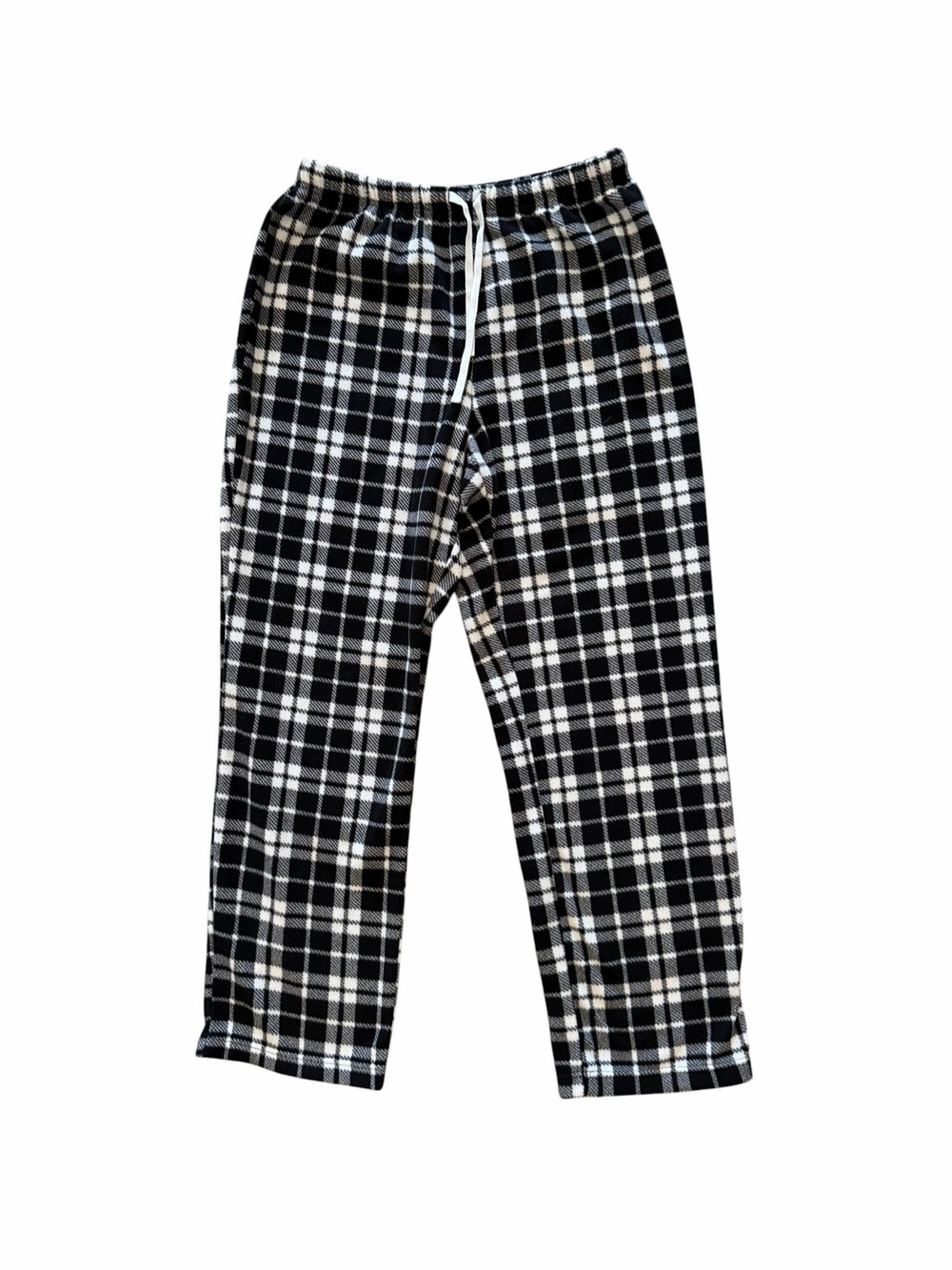 Men’s Black & White Plaid Lounge Pajama Pants size M